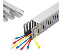 HAIXHX Passacavi Copricavi per Cavi a Muro, Kit canalina Flessibile in PVC da 100 cm per Nascondere i Cavi a Muro, Copricavi sotto la scrivania(50x50mm)