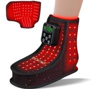 HAIYUE Fascia per terapia a luce rossa per piedi, terapia della luce a infrarossi per caviglia, batteria da 6000 mAh, portatile, regolabile, senza fili, luce rossa per comfort muscolare