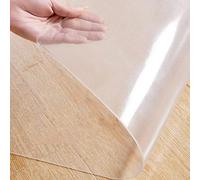 haiyusm Antiscivolo per Tappeti Plexiglass Trasparente Pavimento Tappeto Gaming Sedia Ufficio Salva Parquet Pavimento Lavatrice Cassetti Cucina Plastica PVC (120cm×130cm)