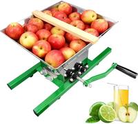 HaiZethonic Frantoio per Frutta E Mele,Tritatutto Manuale per UVA 7l/1,8 Galloni Spappolatore per Frutta in Acciaio Inossidabile,con Manico a Rullo,Produzione da 20 kg/Ora Apples