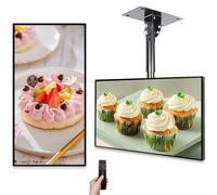 HaiZethonic Lettore Annunci Automatico,Espositori per Menu Pubblicitari Digitali per attività Marketing di Ristoranti E Centri Commerciali,Supporto per Ingresso WiFi/USB,con Operativo Android 24in