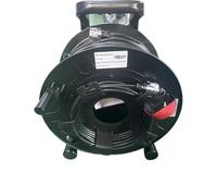 HAIZHI MPO Corda di Collegamento in Fibra Ottica corazzata 24C TPU monomodale Tipo B 120m 150m 200m con Tamburo 24 Core SM Impermeabile for Esterni FTTH(120m MPO 2-Female B)