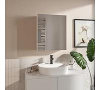 HAJDUK FURNITURE Armadietto da Bagno Bianco Opaco 50x60 cm - Specchio da Parete - Mobile Bagno - Mobiletto Baño Salvaspazio 3 Ripiani - Pensili con Funzione Soft-Close