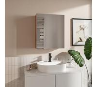 HAJDUK FURNITURE Armadietto da Bagno Sonoma Opaco 50x60 cm - Specchio da Parete - Mobile Bagno - Mobiletto Baño Salvaspazio 3 Ripiani - Pensili con Funzione Soft-Close