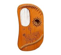 HAJHI 16/10/19 Corde Arpa Lira Tipo di Scatola Camera di Risonanza Mogano Strumenti Arpa in Metallo Codice del Pianoforte Concerti Lyre Harp Matrimonio Livello di Ingresso(16-String - Log)