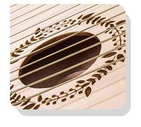 HAJHI 21/24 Corde Principianti Arpa Lira Facile da Imparare Corde di Ricambio Chiave per Accordare Borse Mogano Lyre Harp Portatile da Viaggio Intaglio Bilance(24 String - b)