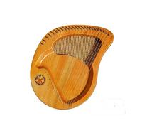 HAJHI 21/24 Corde Principianti Arpa Lira Facile da Imparare Corde di Ricambio Chiave per Accordare Borse Mogano Lyre Harp Portatile da Viaggio Intaglio Bilance(24 String Wood Color)