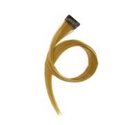 HAJHI Ciocche Colorate Per Capelli Cosplay 3 Pezzi Hair Tinsel Possono Essere Arricciate Tagliate Fate Lucide Lisce Hair Extensions Clip BB Invisibili(Gold)