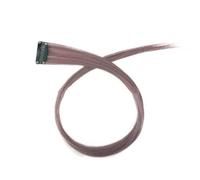 HAJHI Ciocche Colorate Per Capelli Cosplay 3 Pezzi Hair Tinsel Possono Essere Arricciate Tagliate Fate Lucide Lisce Hair Extensions Clip BB Invisibili(Pinkish brown)