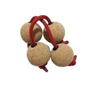 HAJHI Filatura Asalato Ritmo Percussioni Adulti Bambini Facile da Imparare Festa Oggetti di Scena Ambientali Kashaka Africano Aslatuas Regolabile Corda(2pcs,Wood color)
