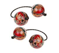 HAJHI Percussioni Asalato Punta delle Filatura Livello Base Principianti Indonesia Dipinto Kashaka il Suono Chiarezza Aslatuas Portatile da Viaggio Campeggio(2pcs)