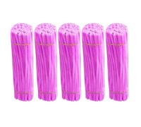 HAJHI Pipe Cleaner Criptato Inodore 500 Pezzi Scovolini Colorati Per Lavoretti Pieghevoli Portatili Scovolini Ciniglia Capodanno Festa Decorazioni(Red-Purple)