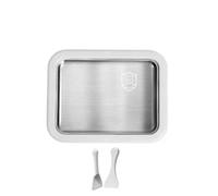 HAJHI Rolled Ice Cream Maker Niente Elettricità A Casa Macchina Per Arrotolato Fatto In Casa Congelamento Rapido Gelatiera Istantanea Frullati Per Principianti(White,22.5 * 17.5CM_316)