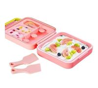 HAJHI Sorbetto Rolled Ice Cream Maker Congelamento Rapido Macchina Per Arrotolato Niente Elettricità 2 In 1 Gelatiera Istantanea Per Cafè Famiglia Parti Negozi(Pink)