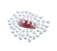 HAJHI Strass Hotfix Forme A Cuore Resina Bedazzling Kit 200 Pezzi Fatto A Mano Flatback Brillantini Viso Decorare Scarpe Tazze(Bianca,5mm)