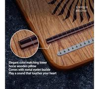 HAJHI Tipo di Scatola 19 Corde Lyre Harp Ciliegia Manuale Design in Metallo Corde Arpa Lira Accordabile Facile da Imparare Strumenti ad Arpa Portatile Scuola per L'insegnamento