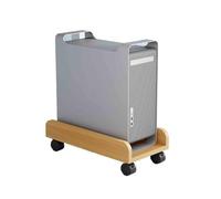 HAJHI Universale Cpu Holder Cart Legno Massello Da Scrivania Supporto Per Cpu Mobile Vassoi Arene Esport Carrello Porta Pc Sotto La Scrivania A Prova Di Umidità(40 * 20 * 12cm,Wood)