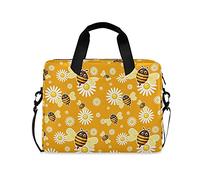 HaJie Borsa per computer portatile 15.6 16 "Daisy Flower Animal Bee Computer Case Borsa Borsa Borsa per Donne Uomini Ragazze Signore Viaggio