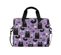 HaJie Borsa per computer portatile 15.6 16 pollice divertente gatti amore cuore gattino computer borsa maniglia valigetta per donne uomini ragazze signore viaggio