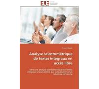 Hajjem-C Analyse scientométrique de textes intégraux en accès libre (Tascabile)