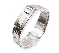 HAJMGUMC Cinturino da 20mm 21mm per Rolex SUBMARINER DAYTONA con Chiusura Pieghevole - Accessori per Bracciale Orologio in Acciaio Inossidabile 904L