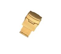 HAJMGUMC Cinturino in acciaio inossidabile Cinturino Flip Lock Chiusura a farfalla Chiusura deployante Orologio Fold Fibbia deployante 16mm 18mm 20mm 22mm 24mm 26mm(Flat Gold,20mm)