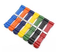 HAJMGUMC Cinturino in resina multicolore adatto Fit For Casio Fit For G-SHOCK GA-110GB GA-100 GD120 GA400 GA-700 Fibbia in acciaio su cinturino in PU adatto for orologio sportivo Fit For Casio(WHITE)