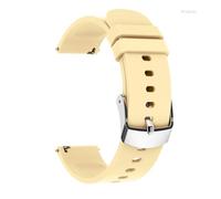 HAJMGUMC Cinturino in silicone di ricambio for smartwatch P22/P25/P36/P32/Y13/GT20, silicone morbido, nero, rosa, bianco, accessori 20 mm, attivo(Gold)