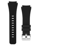 HAJMGUMC Fascia da 20mm 22mm adatta Fit For Samsung Galaxy Watch 3 4 5 46mm 42mm Gear S3/Sport Active 2 braccialetto in silicone adatto Fit For Huawei GT 4 3 2/2e cinturino(Black,22mm)