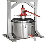 HajMyrdonyx Pressa Vino in Acciaio Inox 12/22/36 Litri, Pressa Manuale con Idraulico, Pressa per Vinacce E UVA da Sidro A Nido d'Ape, Forniture E Attrezzature per Il Fai da Te 22L