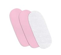Hajran Linen 3 lenzuola con angoli per cestino, 100% puro cotone, 2 lenzuola con angoli + 1 coprimaterasso impermeabile, alta qualità (73-76 x 28-30 cm, rosa)