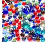 HAKACC Set di Biglie Colorate - 680 g di Vetro per Bambini, Giocattolo Decorativo, Macchina da Gioco, Decorazione di Piante