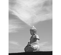 Hakan Strand Buddha 40 x 50 cm, stampa su tela, poliestere, multicolore, 40 x 50 x 3,2 cm
