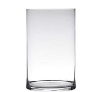 Hakbijl - Vaso a cilindro Cold Cut H. 30 cm, diametro 19 cm, trasparente rotondo