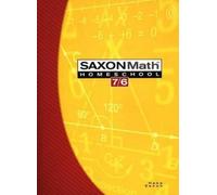 Hake Saxon Math Homeschool 7/6: Homeschool Edition (Saxon Math 7/6 H (Tascabile)