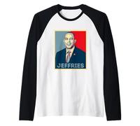 Hakeem Jeffries House Democratic Pop Art Portrait Vintage Maglia con Maniche Raglan