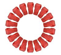 Hakeeta 100pcs Peg Hook Locks Stop Lock, blocco di sicurezza in plastica rossa, installazione facile, per collegamento merci, ganci per supermercato, display antifurto per negozio al dettaglio(6MM)