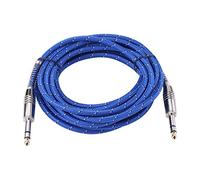 Hakeeta Cavo per chitarra strumento, 6,35 mm Stereo a 6,35 mm Mono Jack Audio Cavo, Maschio a Maschio Filo Lega di Zinco 6,35 mm Presa Dritta per Strumenti Elettrici, Amplificatore, Basso. 5 mesi