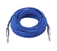 Hakeeta Cavo per chitarra strumento, 6,35 mm Stereo a 6,35 mm Mono Jack Cavo, Maschio a Maschio Filo Lega di Zinco 6,35 mm Presa Dritta per Strumenti Elettrici, Amplificatore,