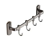 Hakenleiste - Appendiabiti da parete per utensili da cucina senza trapano, multiuso, ideale per soluzioni salvaspazio.