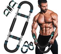 Haker Twister - Allenatore per braccia a forma di U, estensore regolabile per il torace, per allenare la forza del corpo, per il fitness, modellare il corpo perfetto per gli uomini (blu)