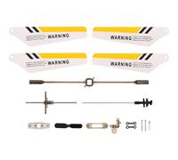 HAKIDZEL 1 Set di Pale ' per Elicottero Rc S107 - Accessori per La Coda 'albero Principale 'ingranaggio 'aereo Parti di Ricambio Set di Eliche Compatibile con Syma Diy Toy Glider