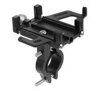 HAKIDZEL 1 set per Smartphone Bici Alluminio Portacellulare Antiscivolo per Manubrio Compatibile con La Maggior Parte Dei Telefono Facile Installare e per Mtb e Scooter