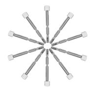HAKIDZEL 10 Pezzi Accessorio per Carillon Meccanismo P-09 in Lega Argento | Albero di Inserimento per Trasmissione, Compatibilità Ampia, per Restauro su Banco e Ripristino Scorrevole