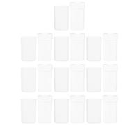 HAKIDZEL 10 Pezzi Contenitori Crema Ricaricabili in Plastica Bianca da 15g, Anti-perdita, per Deodorante in Crema e Conservazione Unguenti