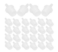 HAKIDZEL 100 Pezzi Punte di Ricambio per Applicatore di Colla in Plastica Bianca, Comode da Usare per Distribuire Meglio la Colla, per Extension Ciglia