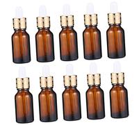 HAKIDZEL 10pezzi Contagocce in Vetro Per Liquidi Contenitori Ermetici Portatili Per Essenziali e Profumi Per Viaggi e Quotidiano