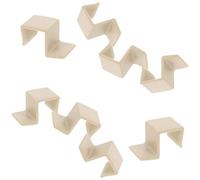 HAKIDZEL 10pezzi Ganci di Supporto per Sponde del Letto in Plastica Bianca, Facile Installazione e Maggiore Stabilità per Culle Bimbi Spessore 1,8-2 Cm, per Uso Domestico