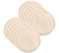 HAKIDZEL 12pezzi Assorbilatte Lavabili in Cotone per Allattamento Cuscinetti Assorbenti Antiperdita Morbidi e Riutilizzabili Comfort senza Tracce per Mamme in Movimento