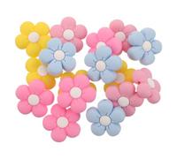 HAKIDZEL 16 Pezzi Tappi Fermaspilli a Fiore per Ferri da Maglia, Silicone | Set da Pezzi, Colori Assortiti, Presa Salda su Ferri Diritti, per Viaggio e Uso Quotidiano
